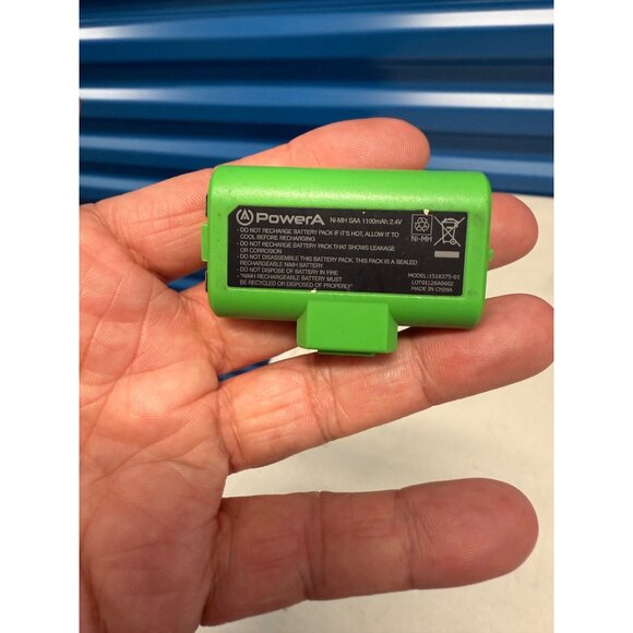 Replacement PowerA Rechargeable Battery Pack For Xbox Controllers Green 1100mAh - Picture 3 of 5